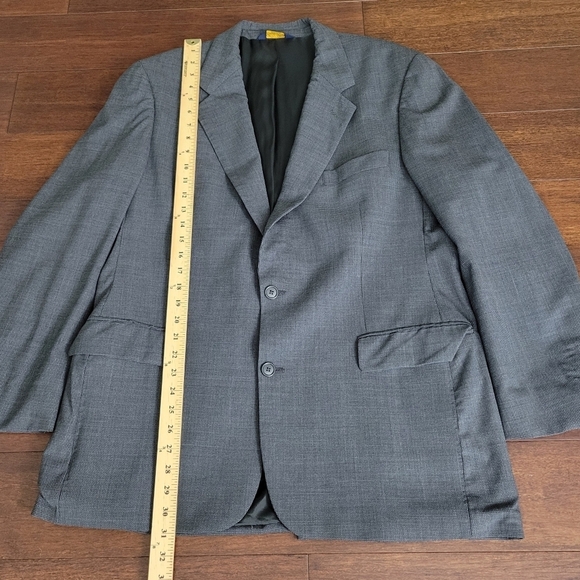 Brooks Brothers Brooksease Gray Wool 2-Button Blazer Suit Jacket Men's Size 42R - Picture 6 of 7